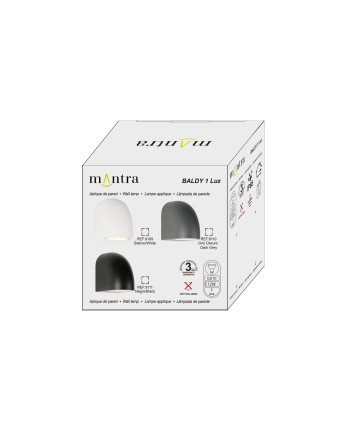 BALDY * APLIQUE 1L GU10 IP65 BLANCO